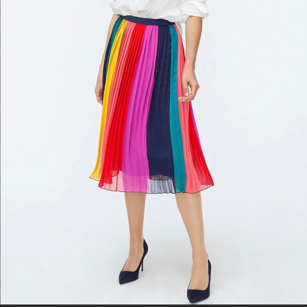 J. Crew pleated skirt EUC 6p